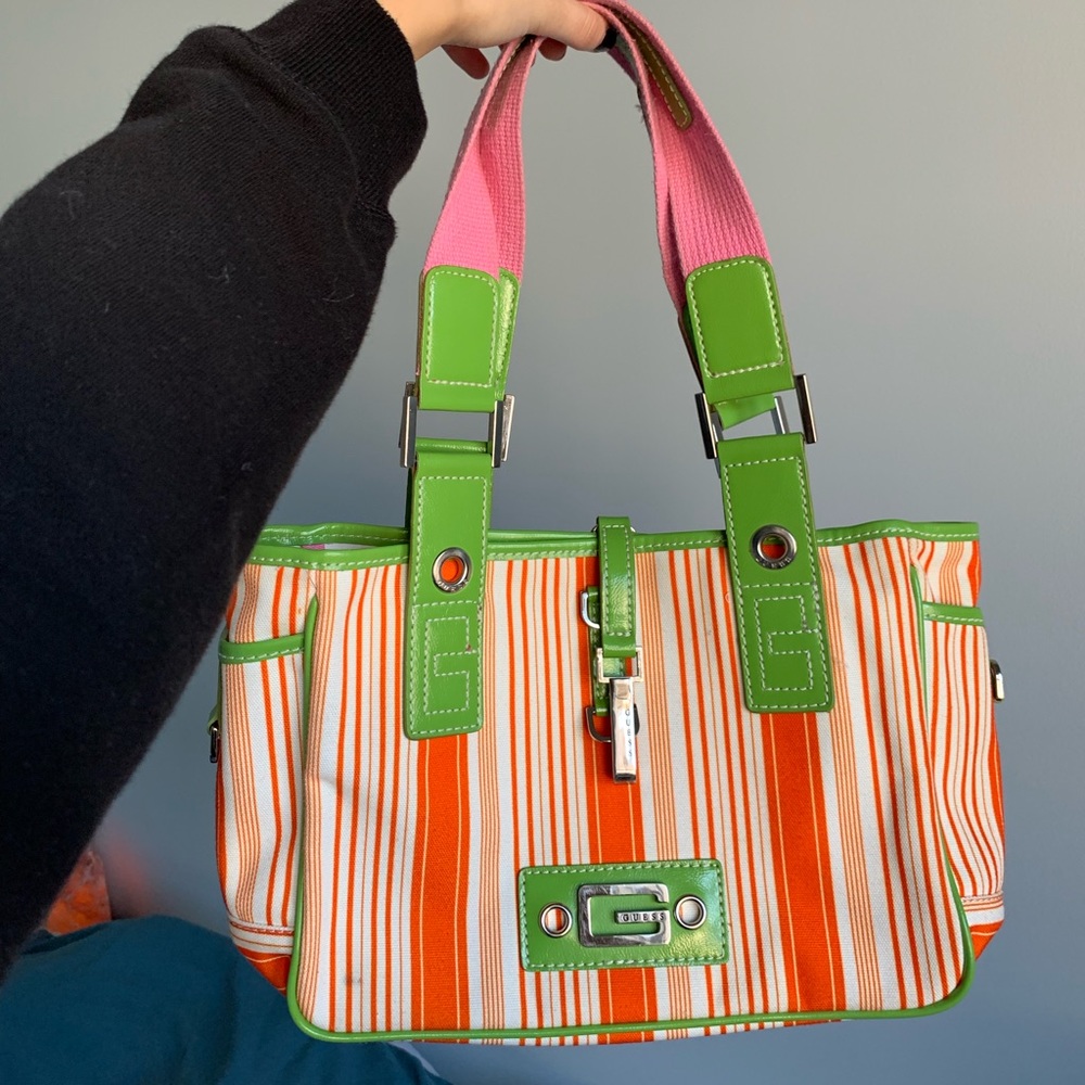 GUESS Retro Tote with Detachable Pouch